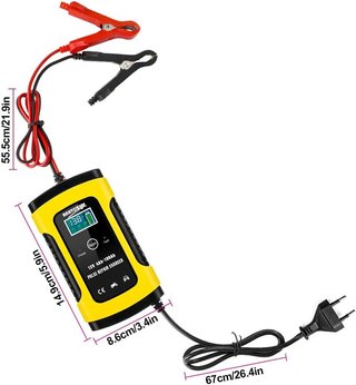 #34 NUEVO!! 6A 12V Cargador de Batería Coche