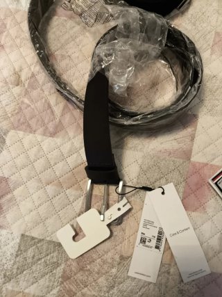 Cintura Calvin Klein Uomo Pelle Marrone Scuro