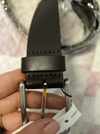 Cintura Calvin Klein Uomo Pelle Marrone Scuro