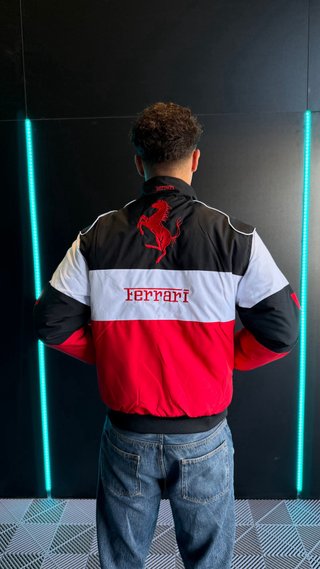 Chaqueta Ferrari Vintage Racing Tricolor