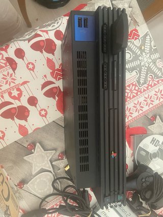 Consola Sony PlayStation 2 Negra + Mando y Juegos