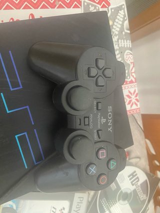 Consola Sony PlayStation 2 Negra + Mando y Juegos
