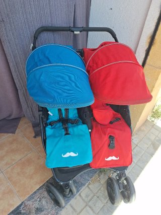 Carro gemelar para bebé