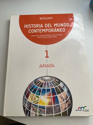 Historia del mundo contemporáneo. 1º bachillera...