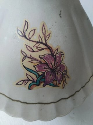 Jarra y plato vintage floral