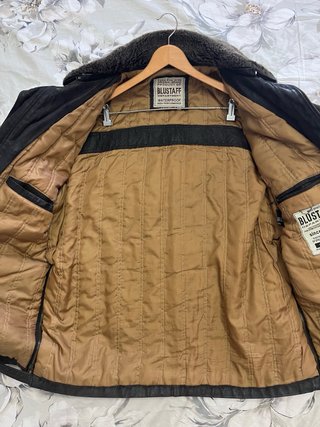 Chaqueta Cuero Blustaff XL Negra