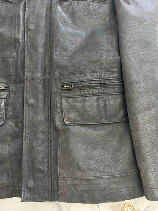 Chaqueta Cuero Blustaff XL Negra