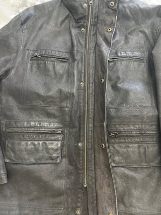 Chaqueta Cuero Blustaff XL Negra