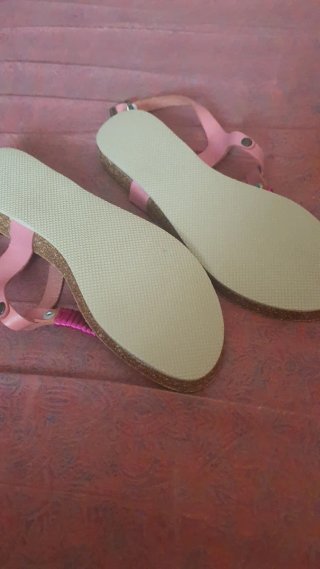Sandalias Beige y Rosa