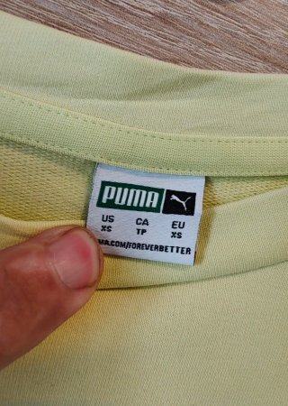 Camiseta Puma amarilla crop top