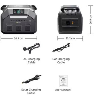 Estación Energía Portátil 1024Wh 1800W
