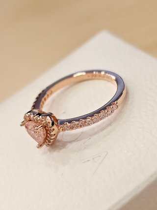 Anillo Pandora Rose Corazón Circonitas Talla 52