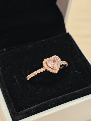 Anillo Pandora Rose Corazón Circonitas Talla 52