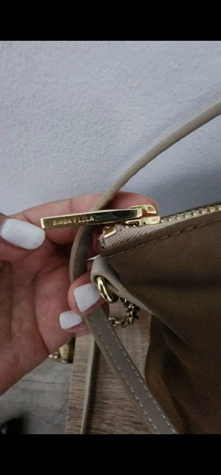 Bolso Bimba y Lola Marrón Dorado Nuevo