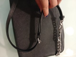Borsa a tracolla Michael Kors nera
