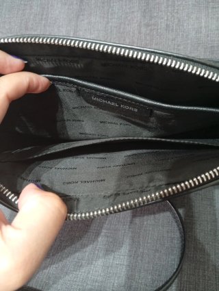 Borsa a tracolla Michael Kors nera