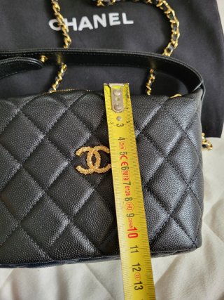 Bolso Chanel Negro Matelassé Dorado