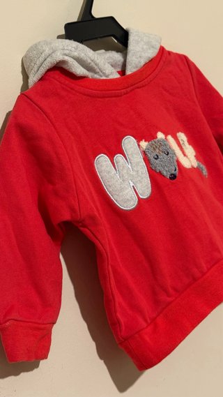 Sudadera infantil con diseño de lobo