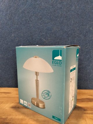Lámpara de Mesa EGLO Solo 1 E14 Níquel Satinado