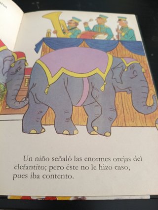 Cuento infantil Dumbo año 1985