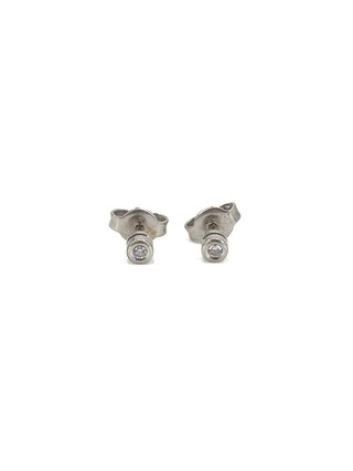 049-04-00307 Pendientes Oro Blanco 18K Diamantes