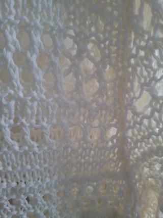Vestido H&M crochet blanco talla única