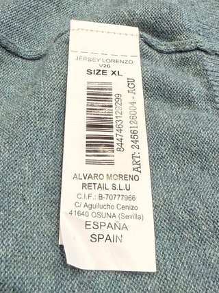 Jersey Alvaro Moreno Azul Talla XL