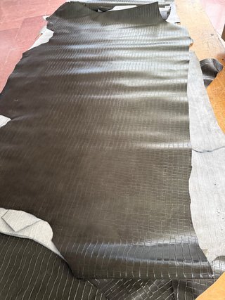 Piel vacuno de cocodrilo