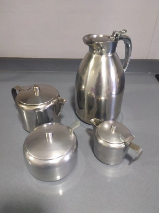 Juego café/té acero inoxidable
