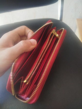 Cartera Louis Vuitton Zippy Monograma Rojo