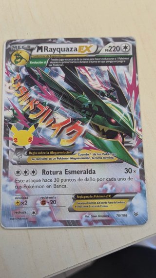 Carta Pokémon M Rayquaza EX PS 220