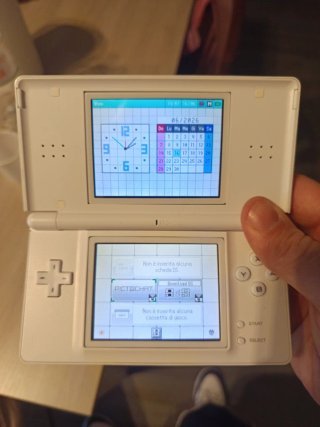 Nintendo DS Lite Bianca Restaurata