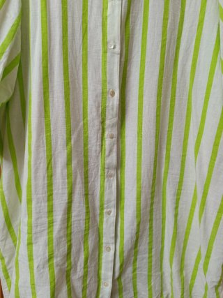 Camisa Relaxo Verde Menta y Blanco Talla 5XL/50