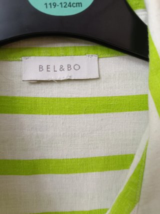 Camisa Relaxo Verde Menta y Blanco Talla 5XL/50