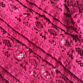 Blusa Sfera Encaje Manga Corta granate