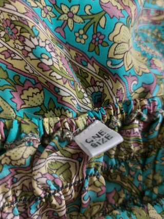 Maxi Abito Seta Floreale Vintage