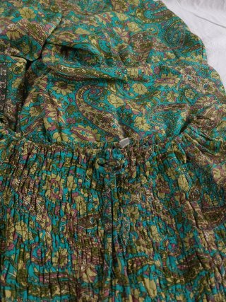 Maxi Abito Seta Floreale Vintage