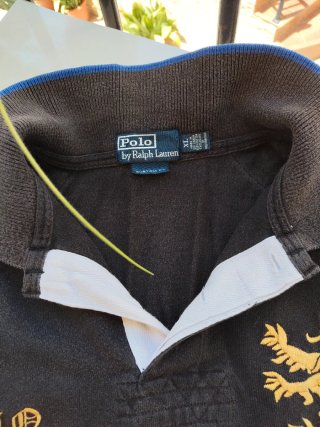 Polo Ralph Lauren XL Negro Dorado y azul y dorado