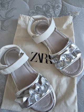 Sandali bambina Cult argento e bianche N.30