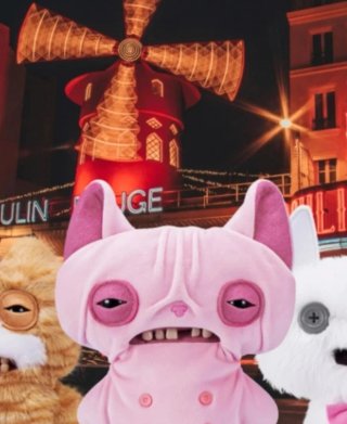 Fuggler Alley Cats Gato Egipcio Rosa