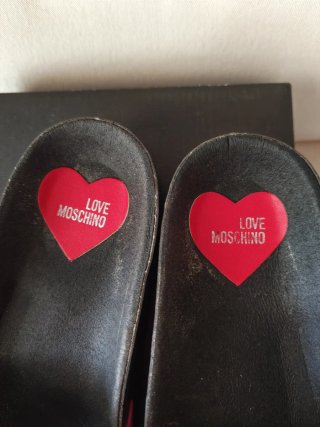 Sandalias Love Moschino rosas preciosas