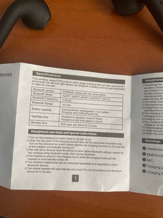 Auriculares Inalámbricos Bluetooth Negros