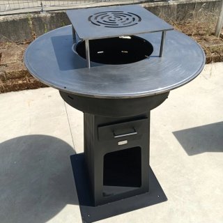 Braciere Barbecue Artigianale Ø90cm con Piastra