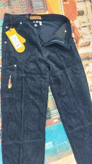 Pantaloni uomo velluto blu tg.50 modello scout