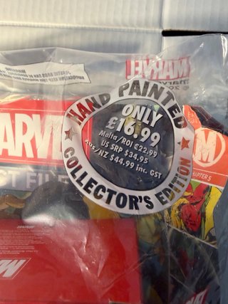 The Vision Supereroe Marvel+ rivista Dipinto Mano