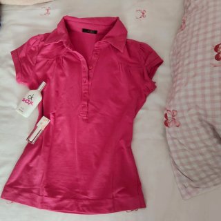 Polo rosa de manga corta