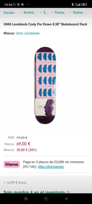 Tabla de skate Uma Landsleds