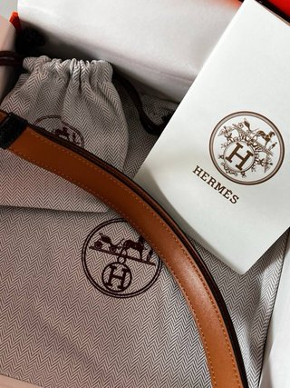 Cinturón negro de mujer Hermès
