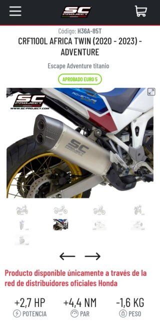 Escape SC Project Titanio-Carbono Africa Twin