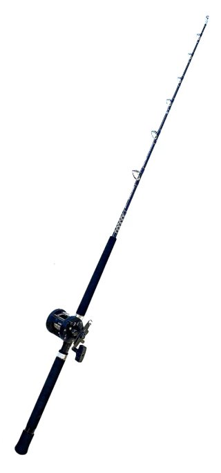 Equipo Pesca Currican Hart, Caña, Carrete de Tambo